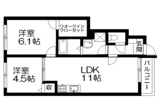 レフィナードの物件間取画像